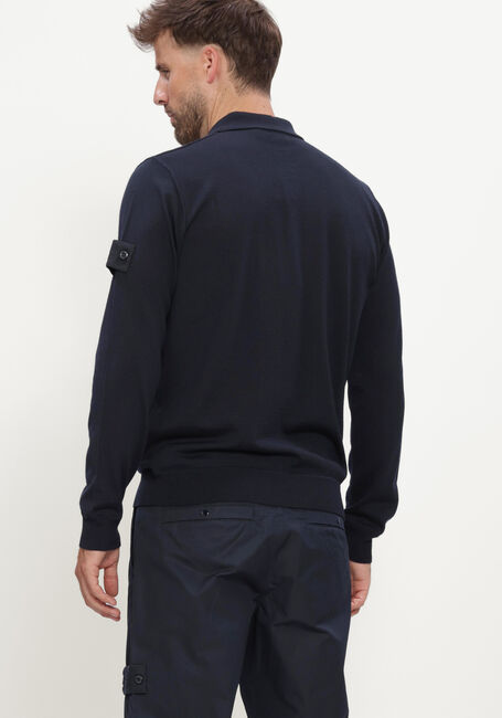 Donkerblauwe STONE ISLAND Polo LS POLO S00FC - large