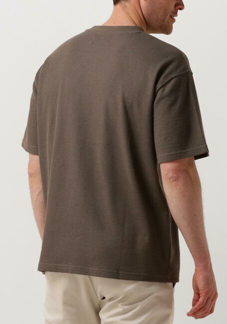 Bruine WOODBIRD T-shirt WBBAINE WAFFEL TEE - large