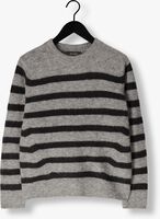 Grijze MOS MOSH Trui THORA STRIPE CREWNECK KNIT Grijze MOS MOSH Trui THORA STRIPE CREWNECK KNIT - medium