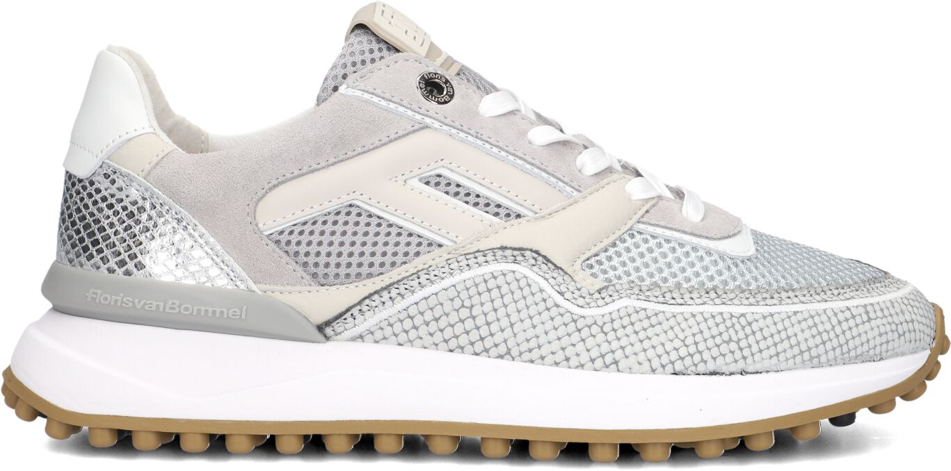 Floris van Bommel Lage Sneakers Dames Sfm-10128, Maat: 39, Materiaal: Mesh, Kleur: Grijs