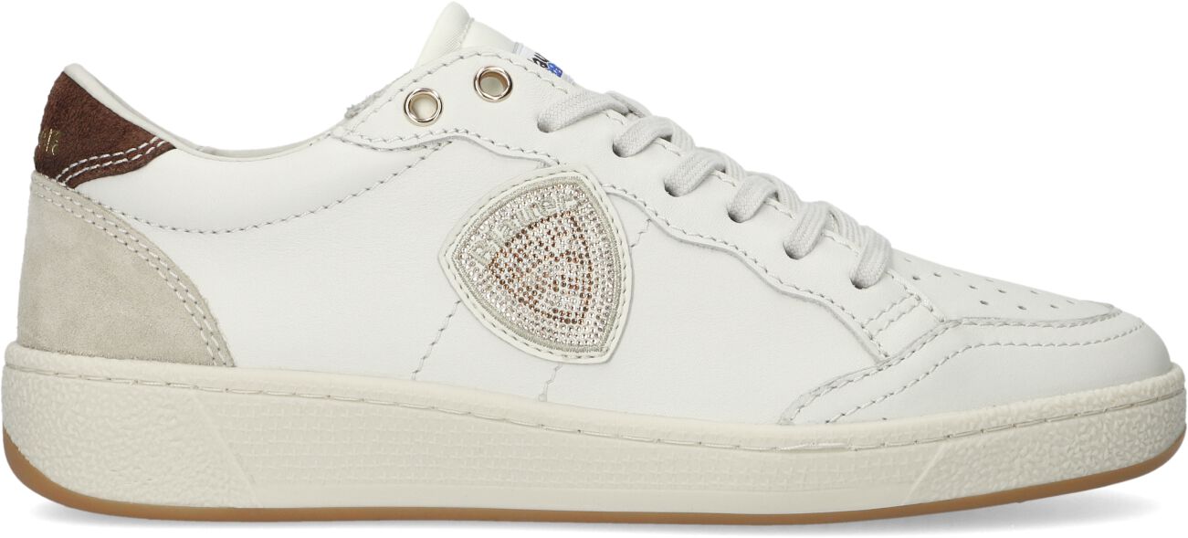 Blauer Lage Sneakers Dames Olympia21, Maat: 39, Materiaal: Leer, Kleur: Wit afbeelding