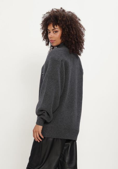 Donkergrijze ROTATE Trui KNIT HIGHNECK JUMPER - large