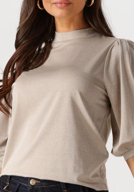 Bronzen SUMMUM Top SHORT SLEEVE TOP SOFT LUREX JERSEY - large
