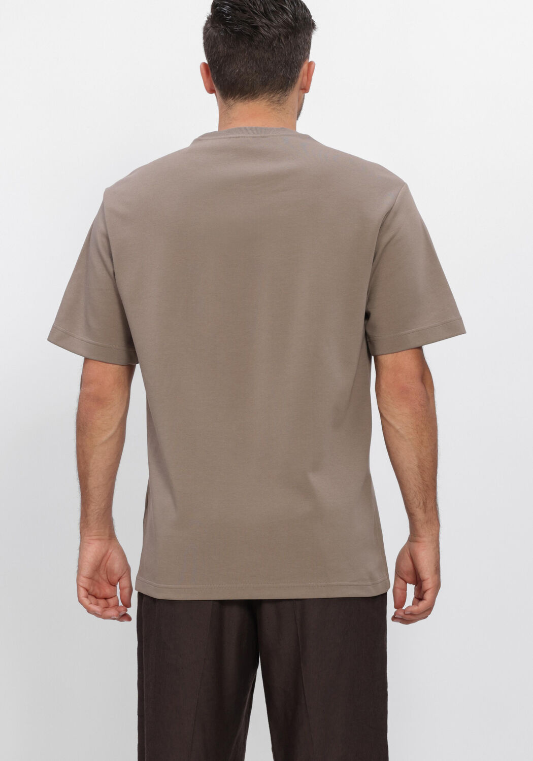 Beige NN.07 T-shirt NAT SS LOGO TEE 3457 - large