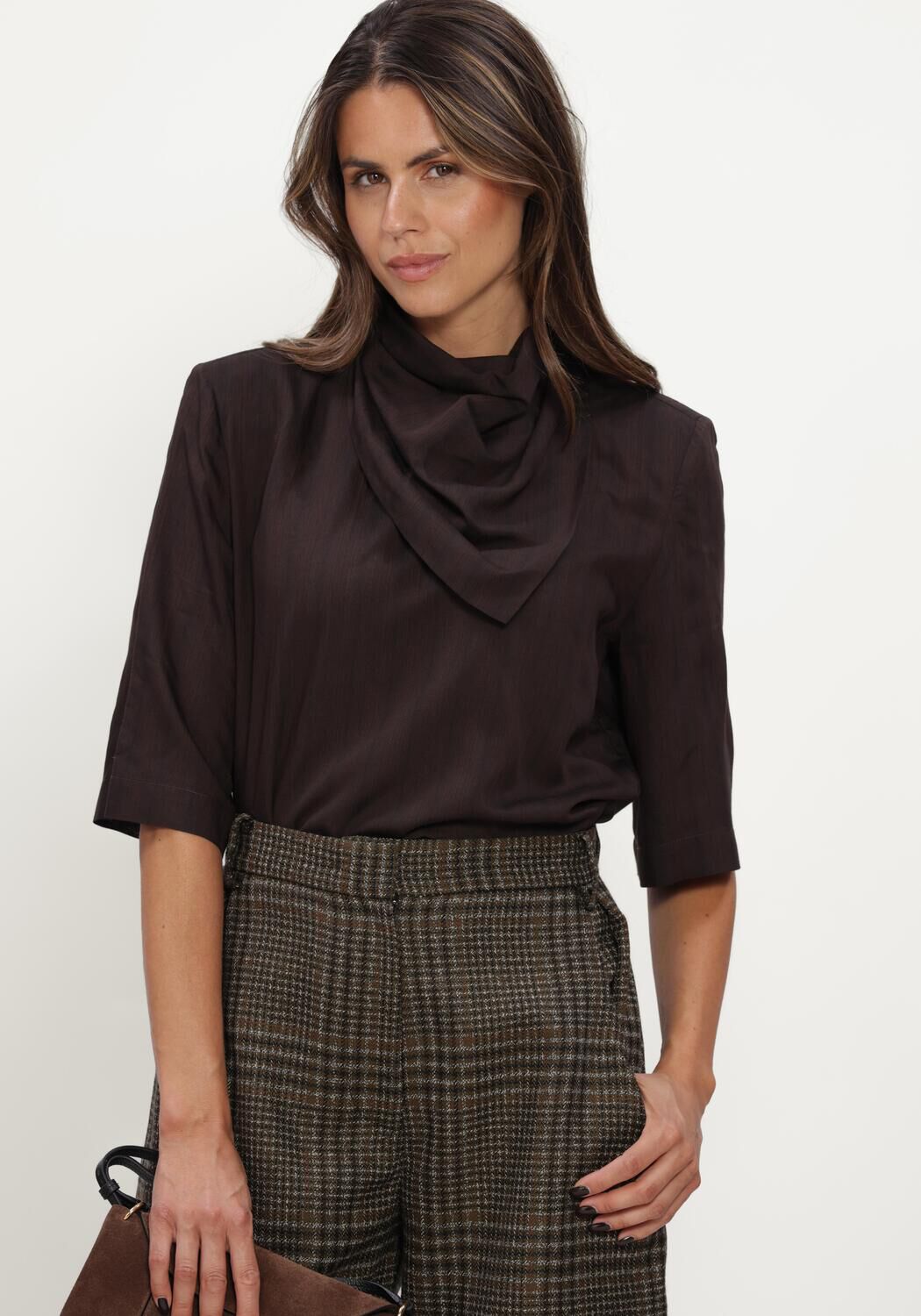 Bruine MARGAUX LONNBERG Blouses MORO CHEMISE - large