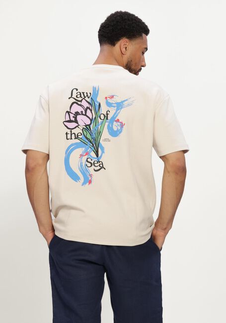 Ecru LAW OF THE SEA T-shirt LIFE FLOW - large