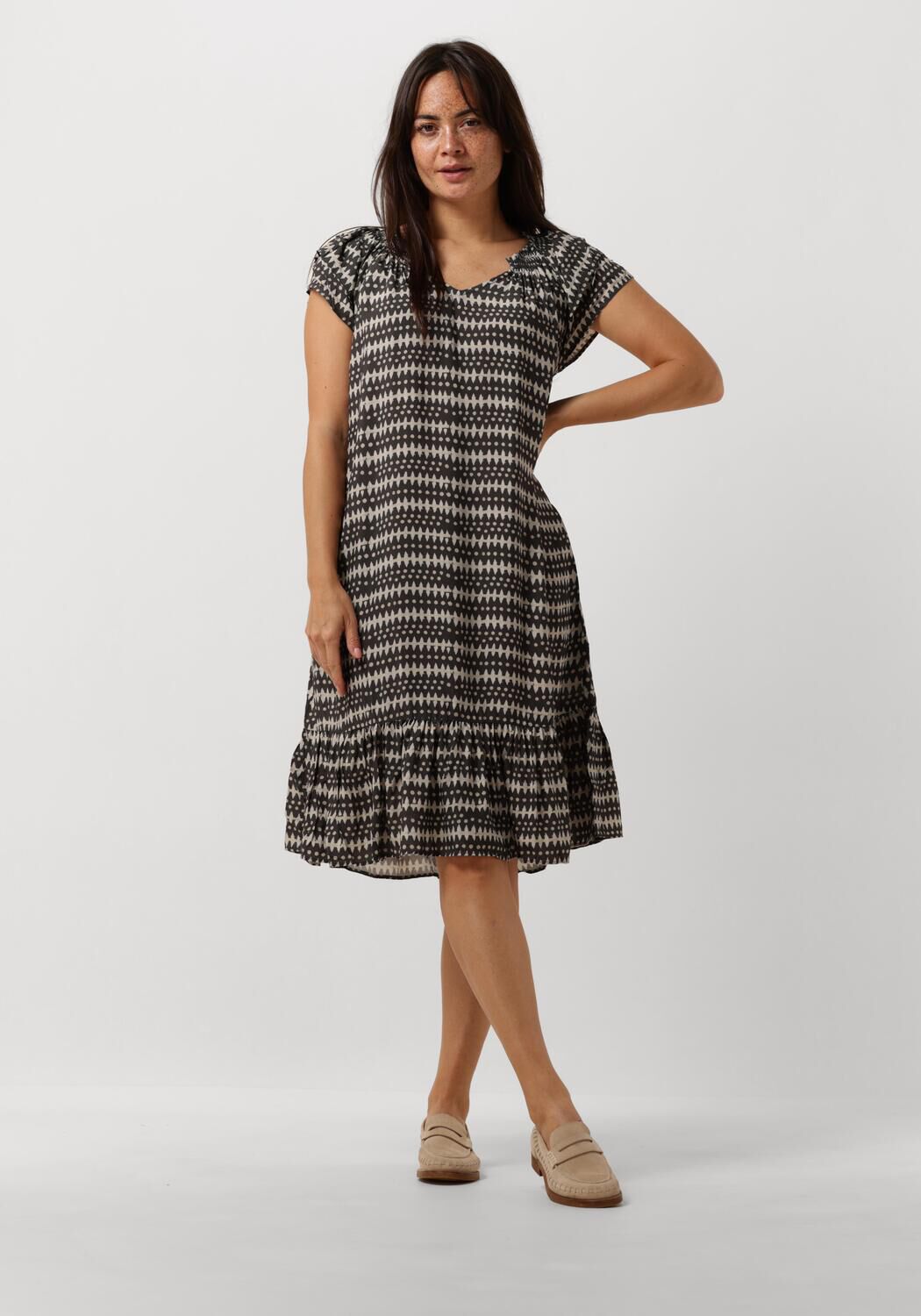 Co'Couture Midi Jurk Dames Sunrise Crop Caya Dress, Maat: L, Kleur: Grijs