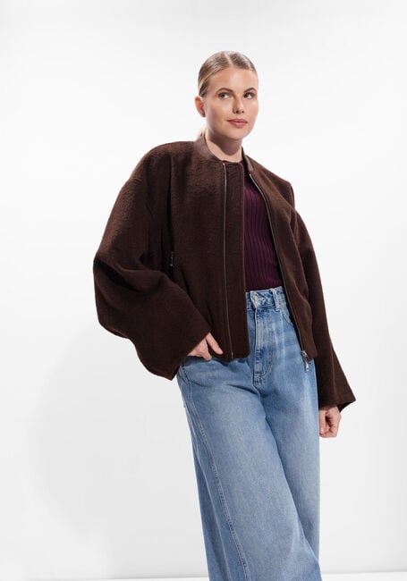 Bruine HERSKIND Jassen MONICA WOOL BOMBER JACKET - large