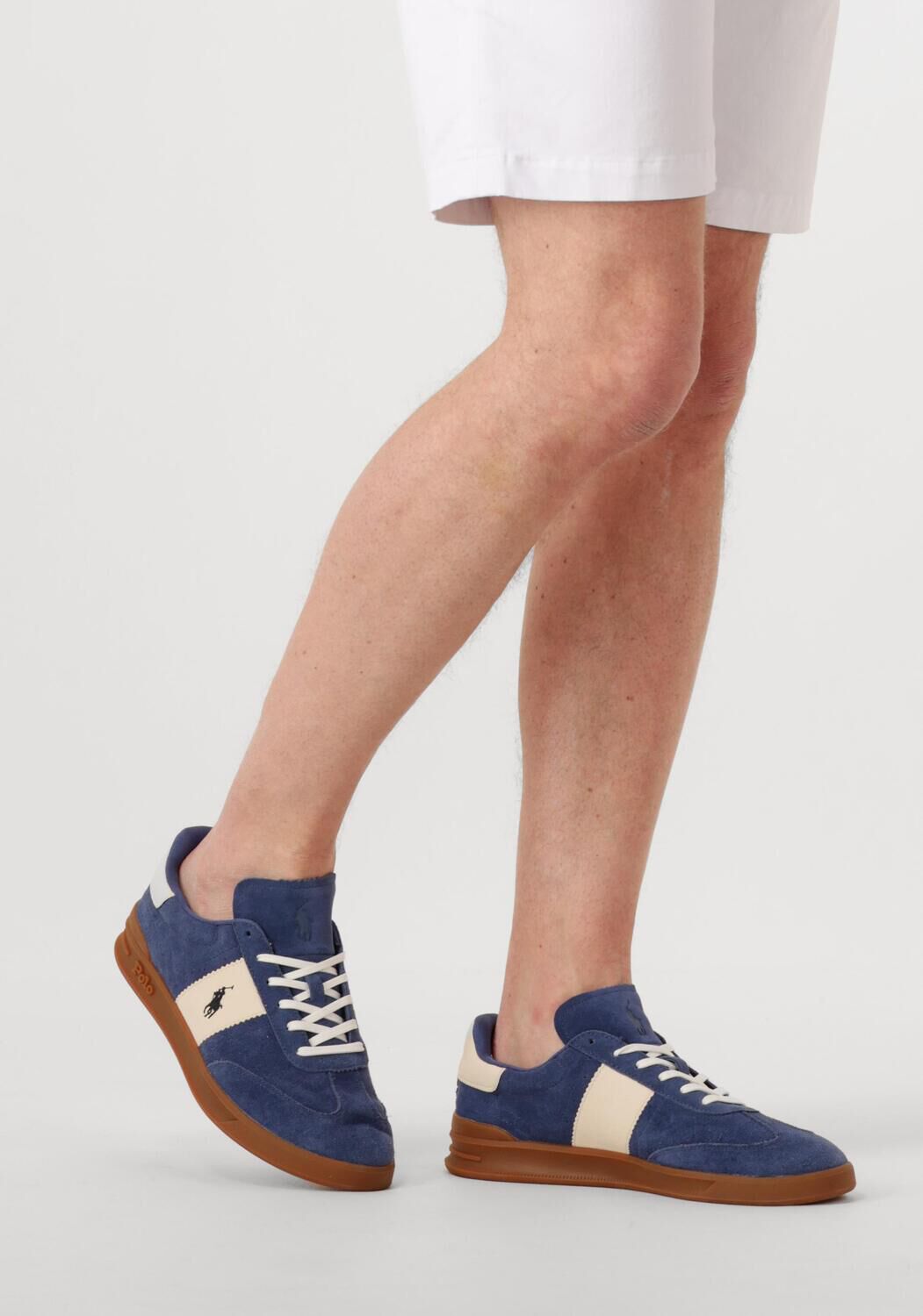 Blauwe POLO RALPH LAUREN Lage sneakers HRT AERA PP LOW TOP LACE - large