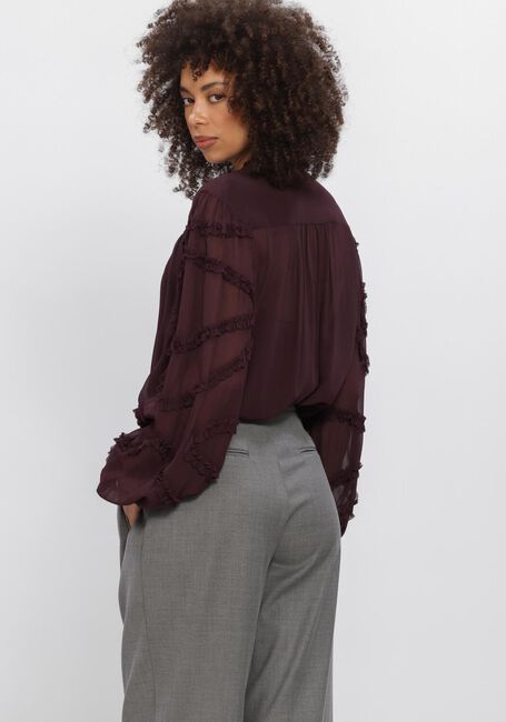 Bordeaux DANTE6 Blouses LARA RUFFLE DETAIL BLOUSE - large