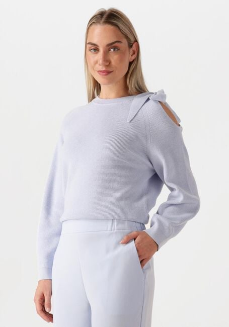Lichtblauwe DANTE6 Trui ULYN CUT-OUT BOW SWEATER - large