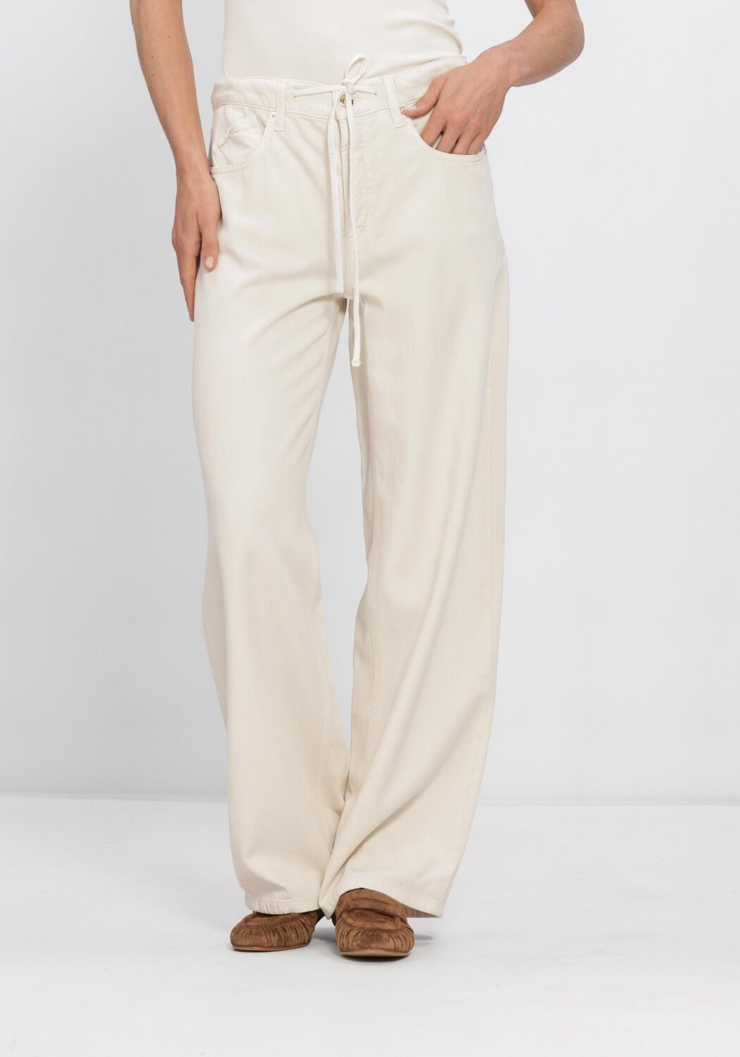 Ecru CAMBIO Mom jeans BAGGY - large
