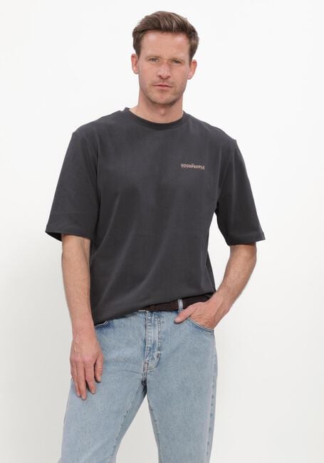 Donkergrijze THE GOODPEOPLE T-shirt TEX - large