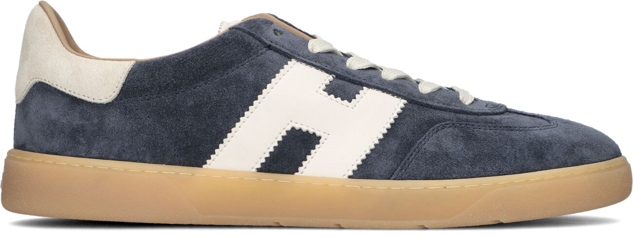 Hogan Lage Sneakers Heren Hxm6470fb60, Maat: 48, Materiaal: Suède, Kleur: Blauw