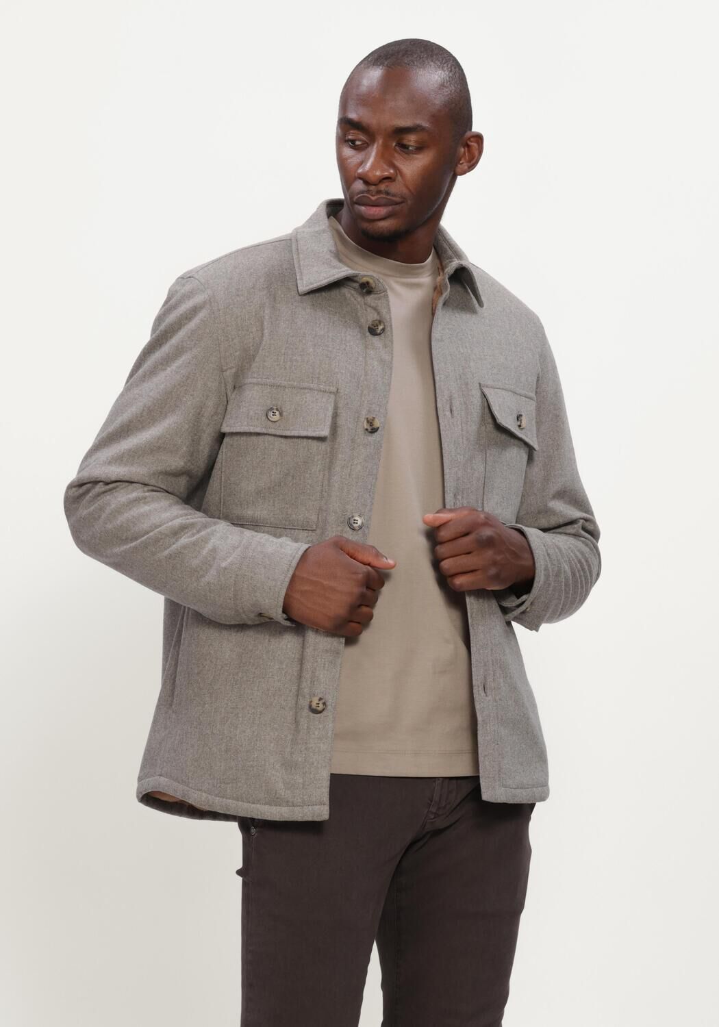 Beige JACOB COHEN Jack LIGHT JACKET C/INTERNO IN PELLICCIA - large