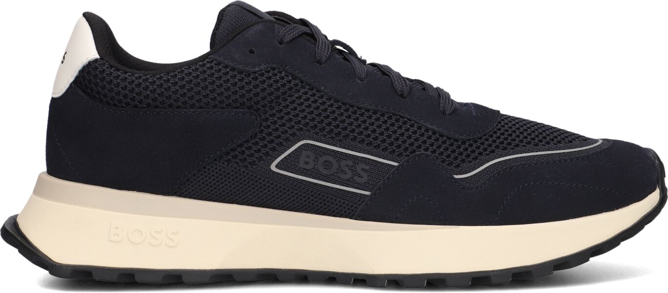 Boss Lage Sneakers Heren Jonah_runn, Maat: 41, Materiaal: Suède, Kleur: Blauw