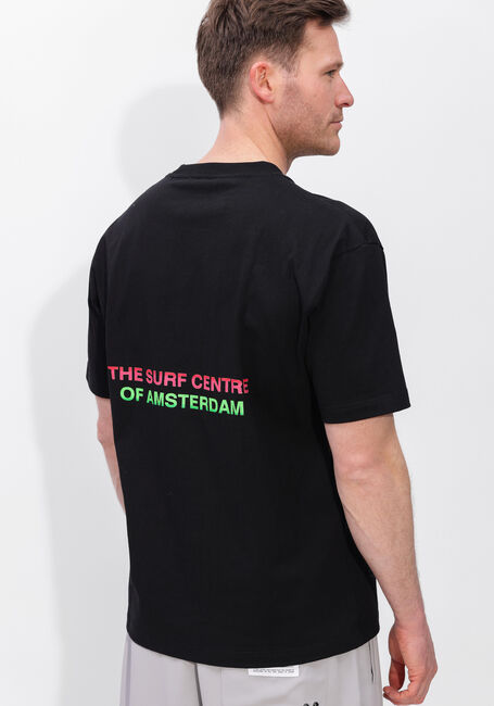 Zwarte NEW AMSTERDAM SURF ASSOCIATION T-shirt SURF CENTRE TEE BLACK - large