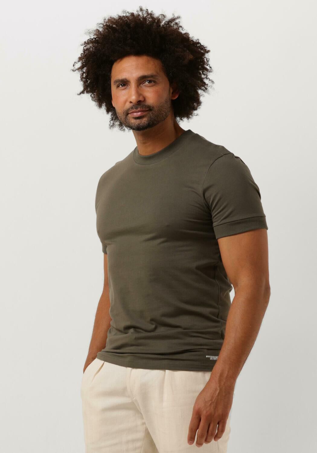 Drykorn T-Shirt Heren Anton 520062, Maat: L, Kleur: Olijf