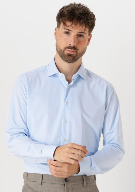 Lichtblauwe XACUS Klassieke overhemden ACTIVE SHIRT 520ML - large