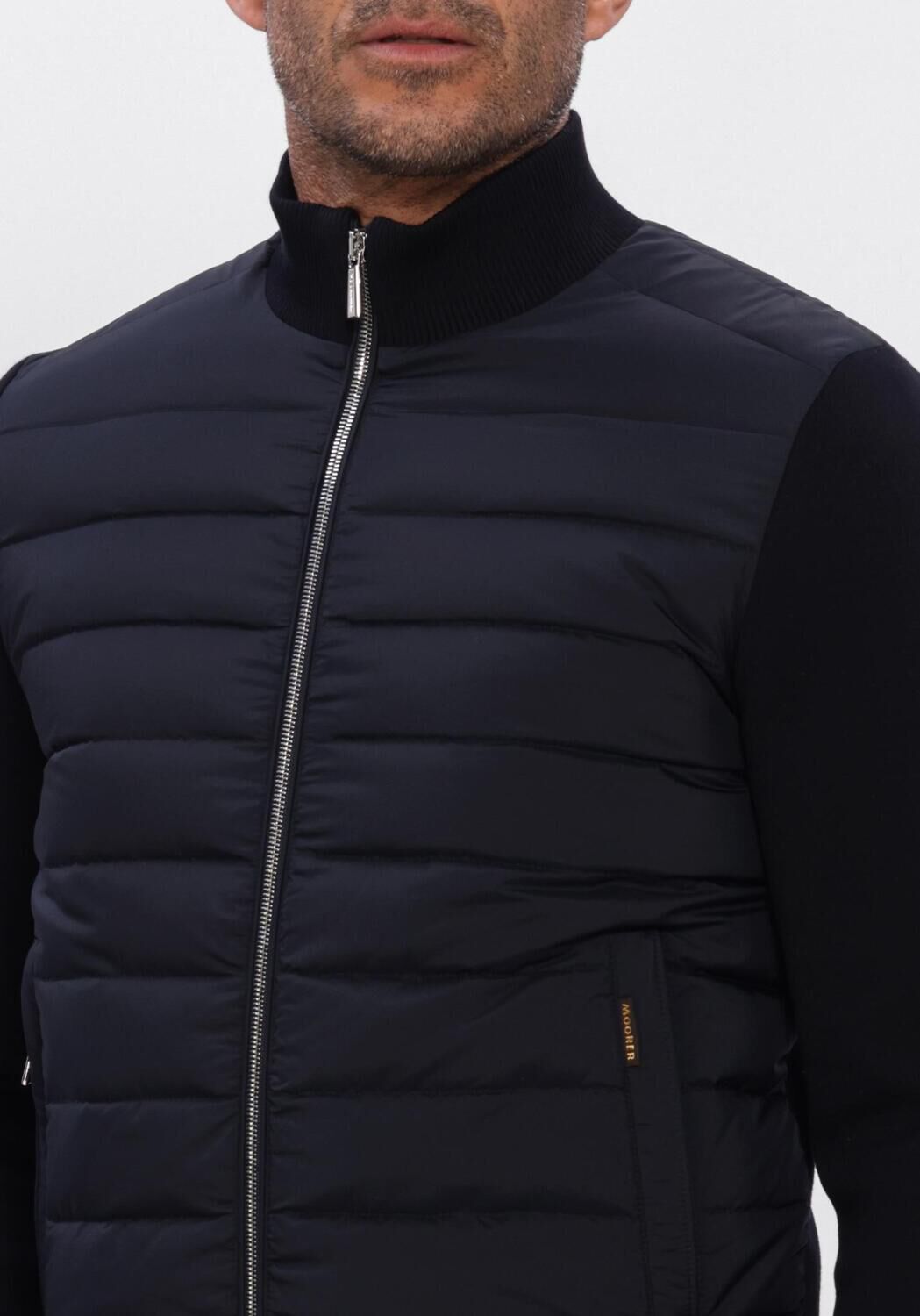 Donkerblauwe MOORER Gewatteerde jas DUNCAN-S3Z - large