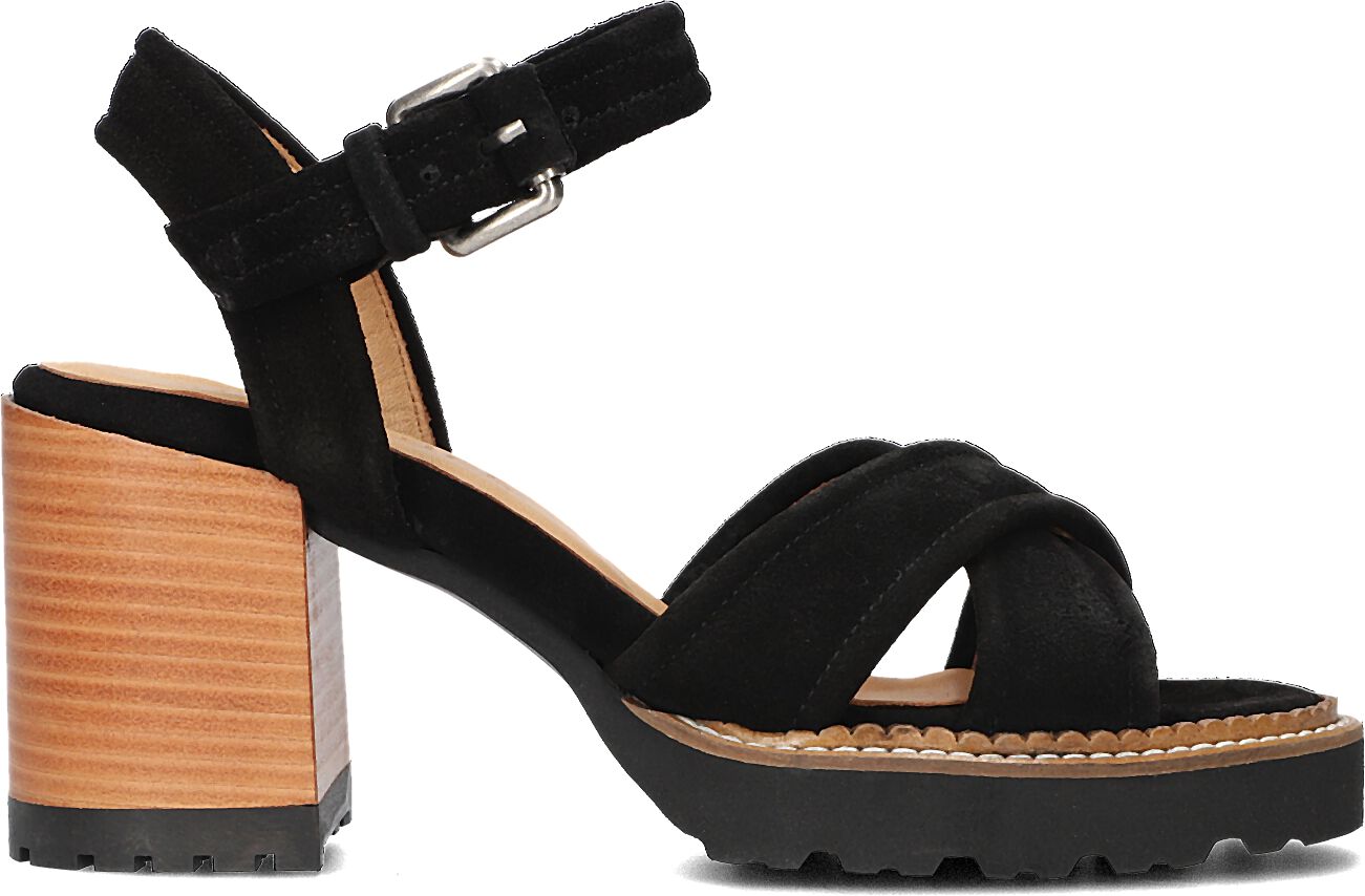 Shabbies Sandalen
Dames 163020155 Shs1171, Maat: 37, Materiaal: Suède, Kleur: Zwart