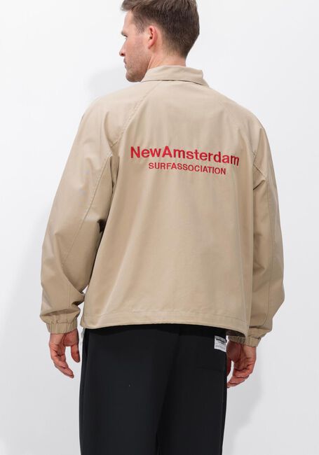 Beige NEW AMSTERDAM SURF ASSOCIATION Jack COACH JACKET - large