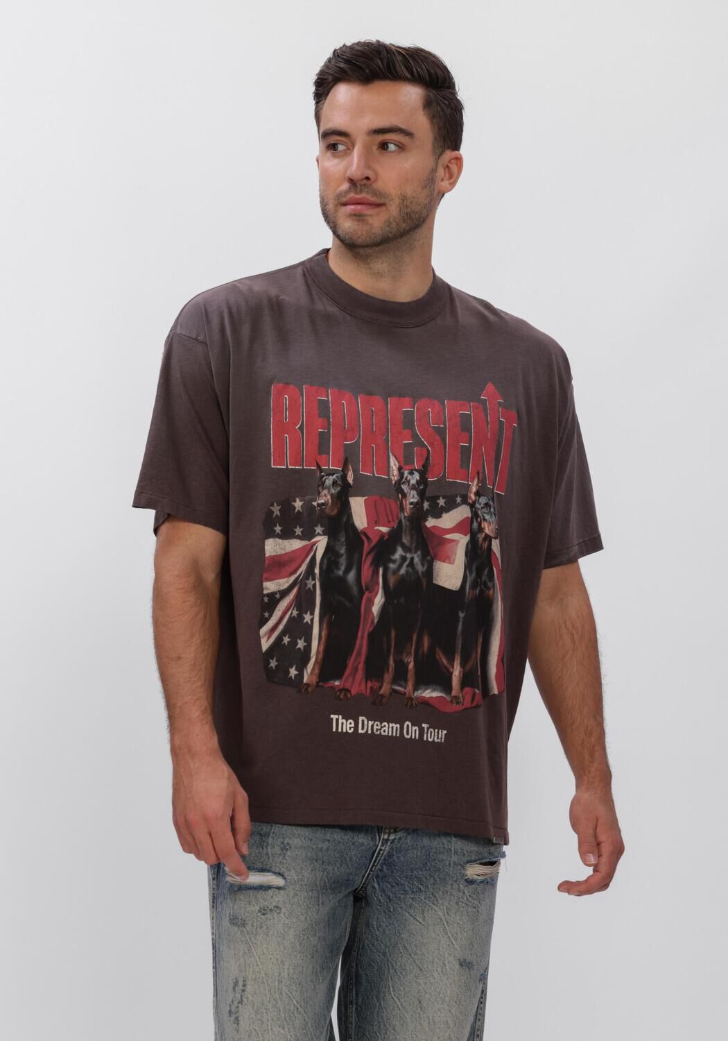 Represent T-Shirt Heren Dream On Tour T-shirt, Maat: XS, Kleur: Antraciet afbeelding