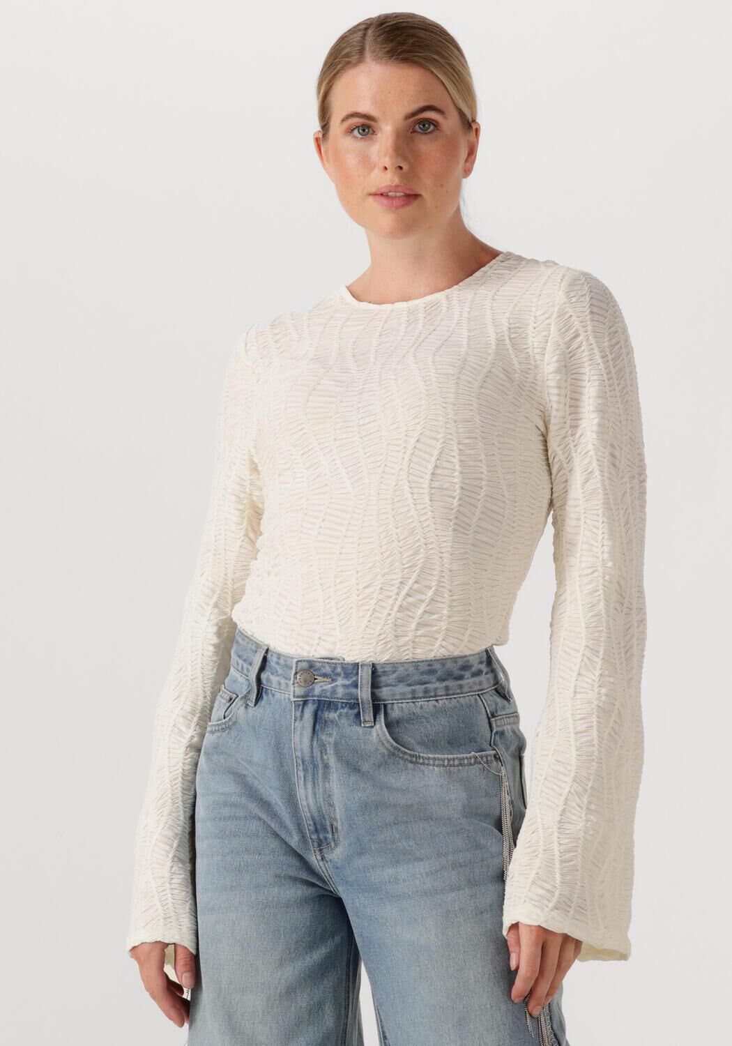 Co'Couture Top Dames Freddie Blouse, Maat: L, Kleur: Ecru afbeelding 1