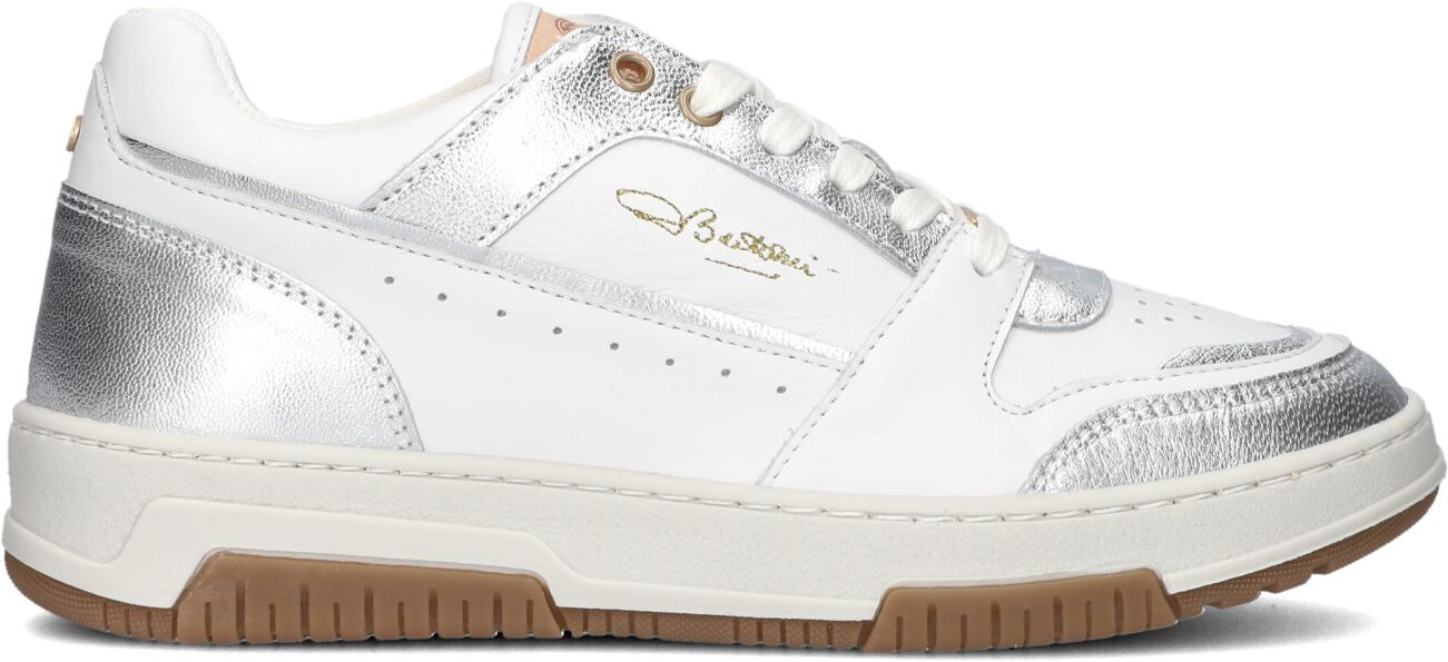 Fred de la Bretoniere Lage Sneakers Dames Yara Mega, Maat: 42, Materiaal: Leer, Kleur: Zilver