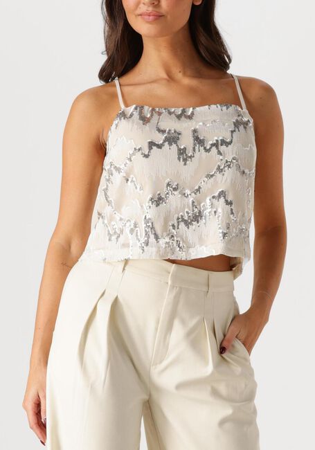 Ecru GESTUZ Top GZSAGINA SINGLET TOP - large