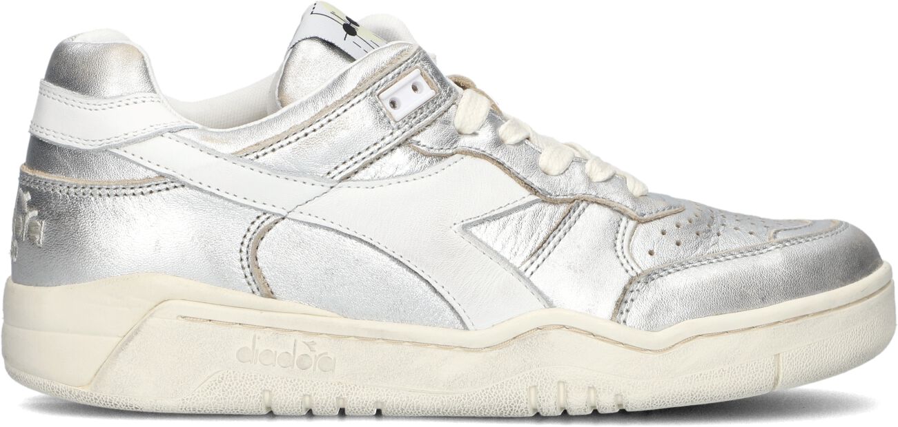 Diadora Heritage Lage Sneakers Dames B.560 Metal Wn, Maat: 36, Materiaal: Leer, Kleur: Zilver