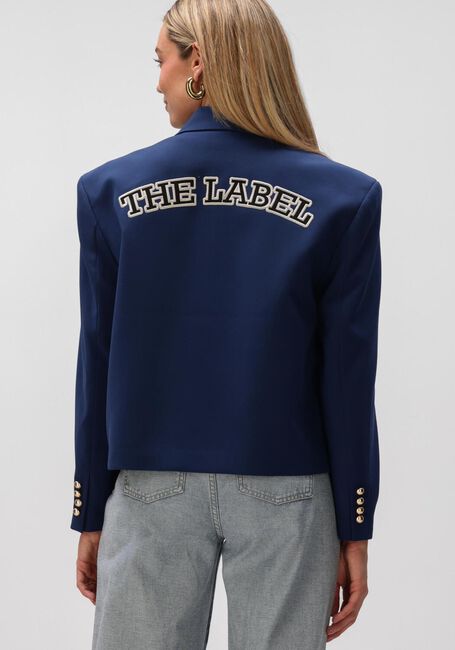 Donkerblauwe ALIX THE LABEL Blazer LADIES WOVEN BOXY BLAZER - large