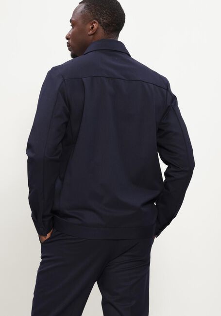 Donkerblauwe WAHTS Overshirts STEWARDS TRAVEL WOOL - large