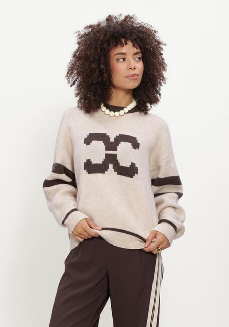 Beige CO'COUTURE Trui ROWCC COCO LOGO KNIT - large