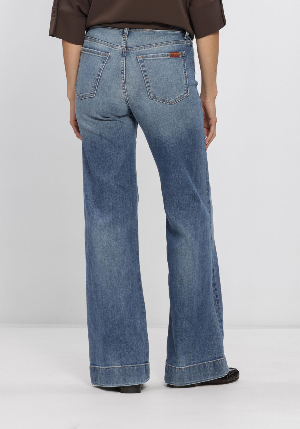 Blauwe 7 FOR ALL MANKIND Flared jeans MODERN DOJO TAILORLESS - large