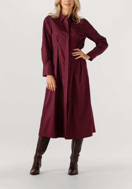 Bordeaux CO'COUTURE Midi jurk POPPY SHIRT LONG DRESS - large
