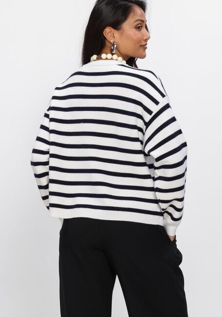 Donkerblauwe DANTE6 Sweater TWIXA STRIPE 3D LOGO SWEATER - large