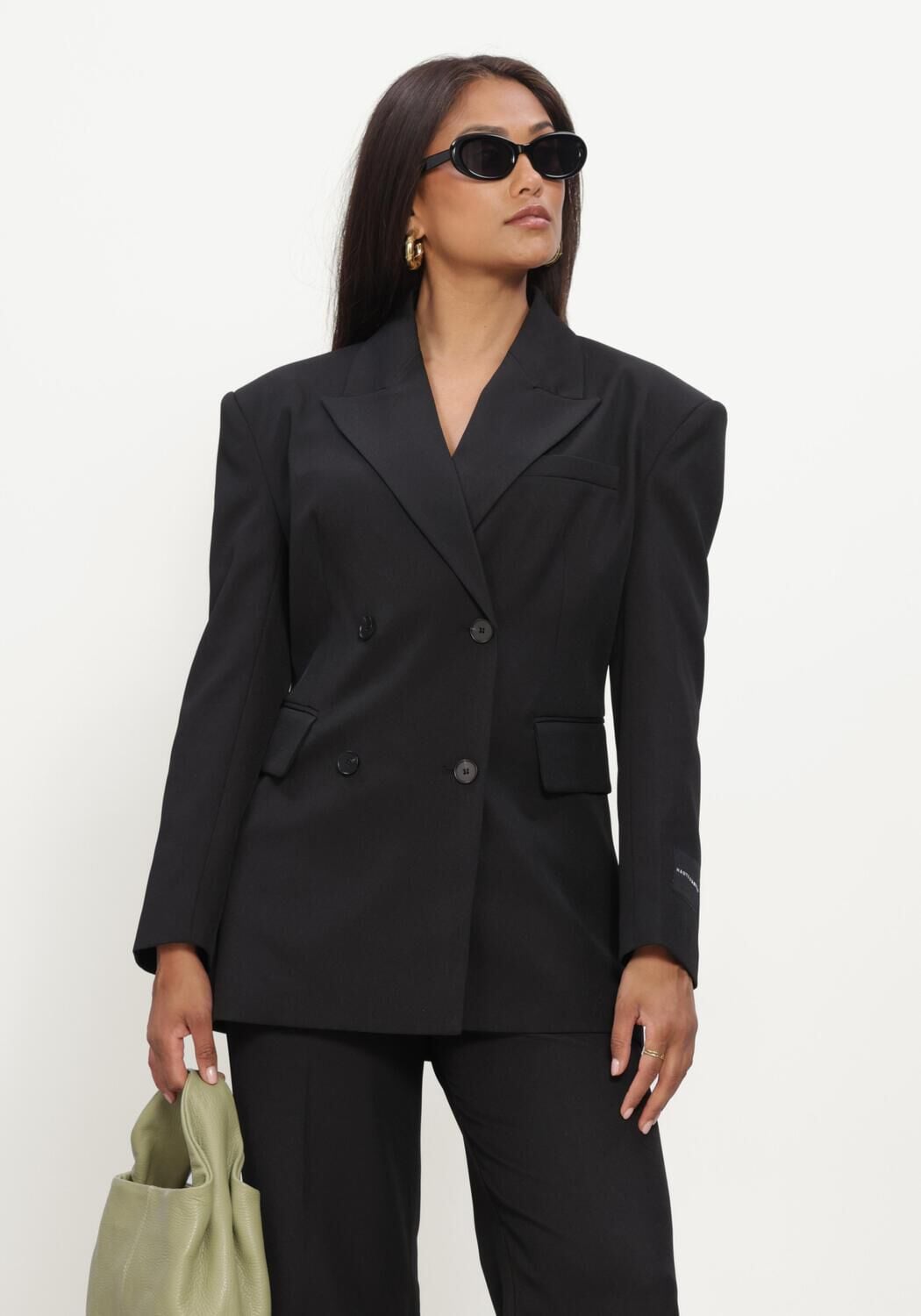 Zwarte HAUTE L'AMITI&Eacute; Blazers PREMIERE WAIST FIT BLAZER - large