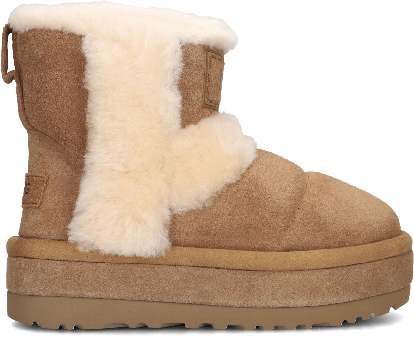 UGG Enkelboots Dames Classic Chillapeak, Maat: 36, Materiaal: Suède, Kleur: Cognac