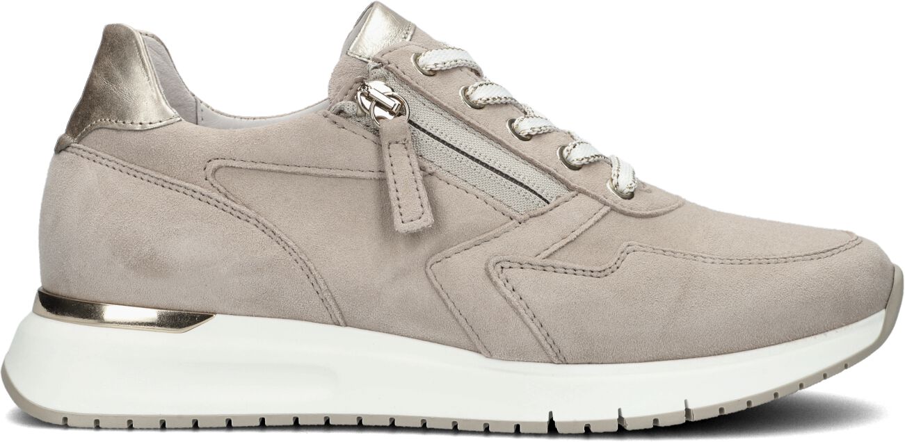 Gabor Lage Sneakers Dames 448.1, Maat: 44, Materiaal: Suède, Kleur: Beige