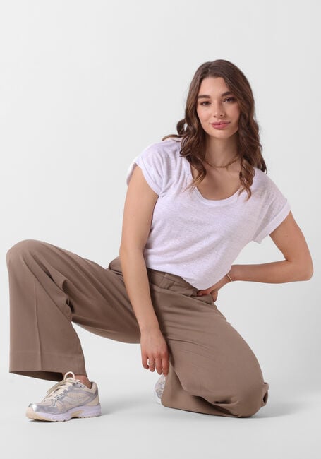 Witte KNIT-TED T-shirt ELIANE - large