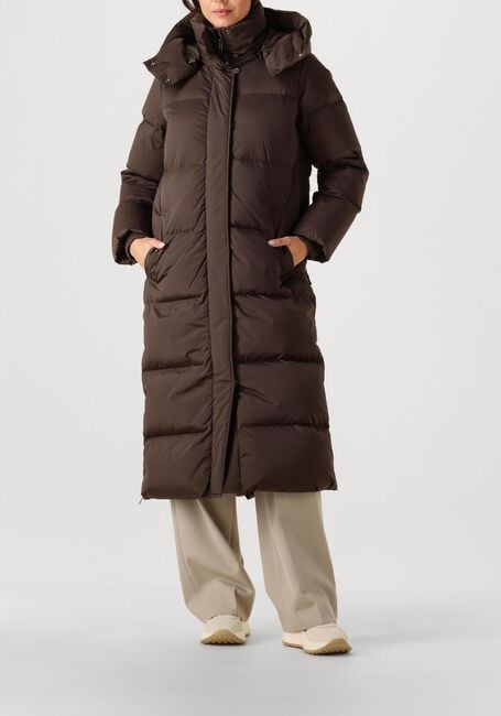 Bruine WOOLRICH Gewatteerde jas KELLY LONG PARKA - large