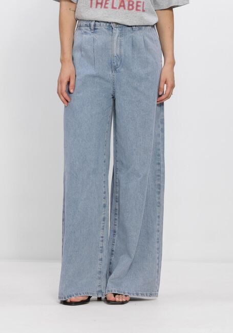 Blauwe ALIX THE LABEL Wide jeans LADIES WOVEN DENIM WIDE PANTS - large