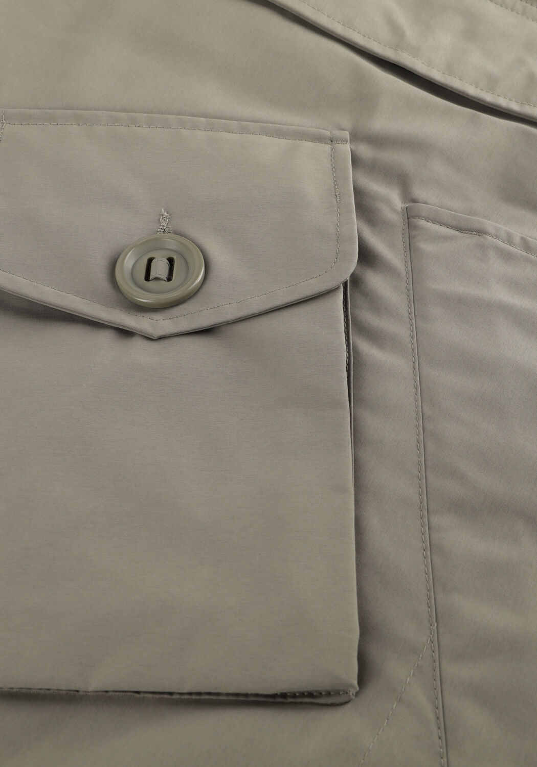 Khaki CP COMPANY Parka's LONG JACKET IN MICRO M RECYCLED - large