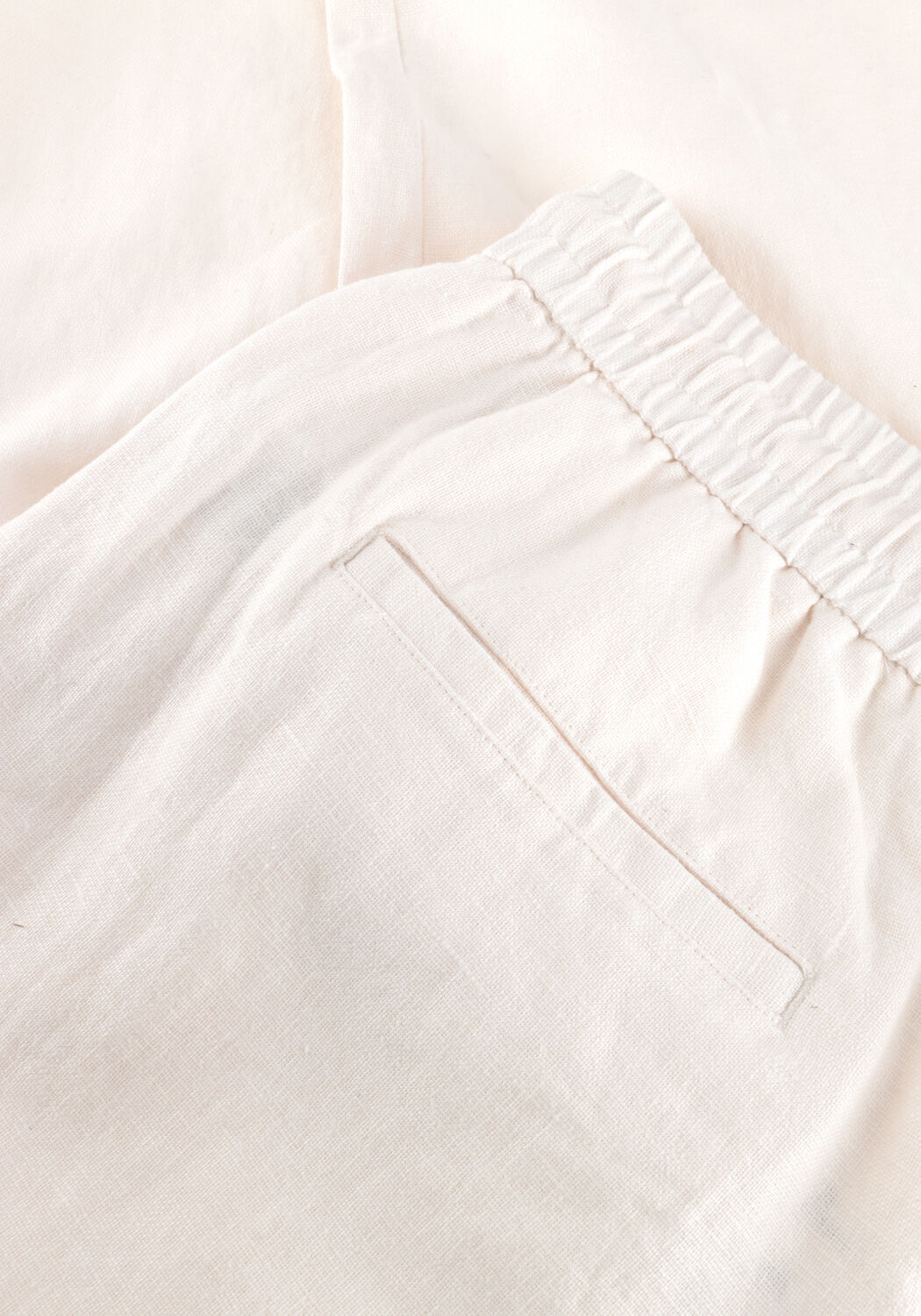 Ecru LES DEUX Wijde broek PATRICK LINEN PANTS - large