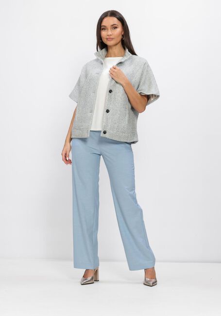 Lichtblauwe MOS MOSH Wijde broek MMBAI ROY PANT - large