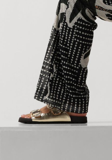 Gouden LINA LOCCHI Slippers 2 GESP SLIPPER MET STUDS Gouden LINA LOCCHI Slippers 2 GESP SLIPPER MET STUDS - large