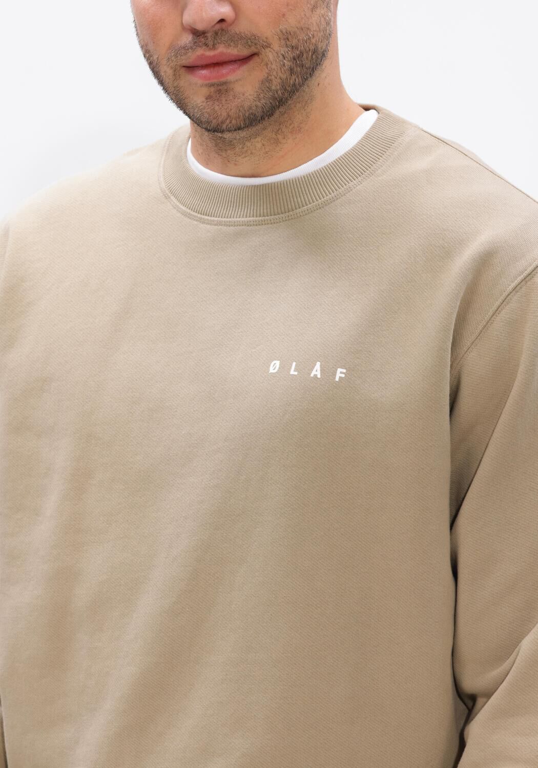 Zand OLAF HUSSEIN Sweater BRUSHSTROKE FACE CREWNECK - large