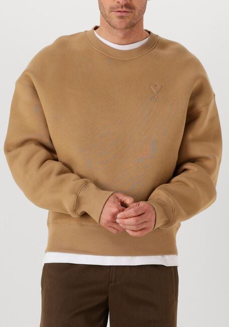 Camel AMI PARIS Trui EMBOSSED SWEATSHIRT - large