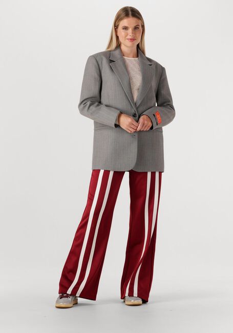 Bordeaux ALIX THE LABEL Wijde broek LADIES KNITTED TRAINING SWEAT PANTS - large